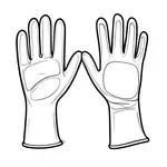 latex food safety gloves image